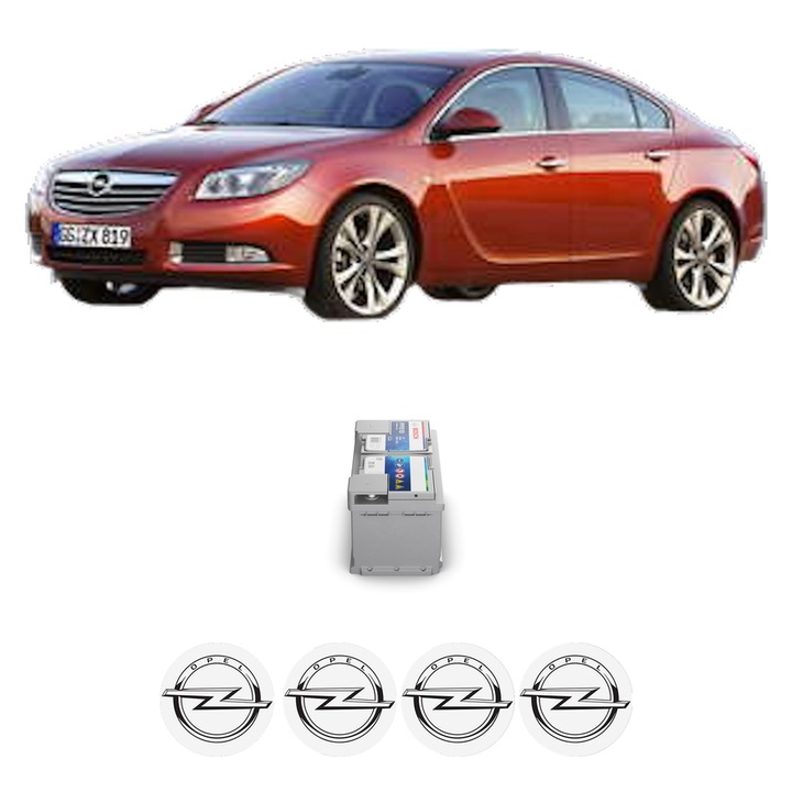 Baterie Acumulator 85 Ah 12 V 800 A OPEL INSIGNIA A Saloon (G09) 2.0 Biturbo CDTI 4x4 (69) din 2012-2017 KW 143 CP 195 CMC 1956, auto, Bosch, 4x Stickere auto cu OPEL