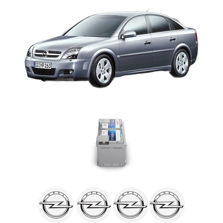 Baterie Acumulator 85 Ah 12 V 800 A OPEL VECTRA C GTS (Z02) 3.0 CDTi (F68) din 2005-2008 KW 135 CP 184 CMC 2958, auto, Bosch, 4x Stickere auto cu OPEL