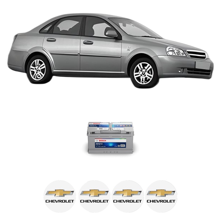 Baterie Acumulator 100 Ah 12 V 830 A CHEVROLET NUBIRA Saloon 1.4 din 2006-2008 KW 70 CP 95 CMC 1399, auto, Bosch, 4x Stickere auto cu CHEVROLET