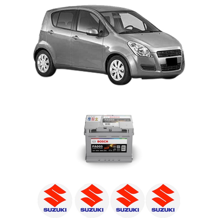 Baterie Acumulator 60 Ah 12 V 680 A SUZUKI SPLASH (EX) 1.0 (A5B310) din ...