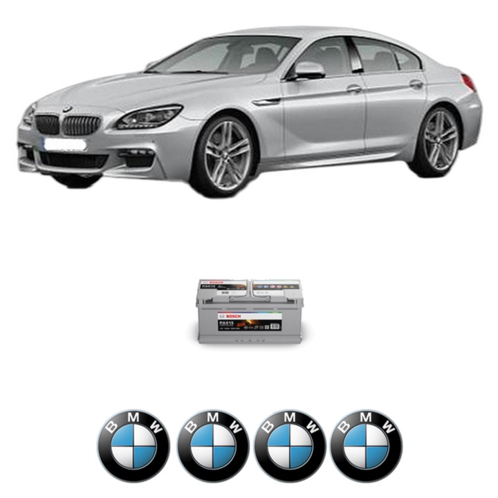 Baterie Acumulator 105 Ah 12 V 950 A BMW Seria 6 Gran Coupe (F06) M6 Competition din 2013-2015 KW 423 CP 575 CMC 4395, auto, Bosch, 4x Stickere auto cu BMW
