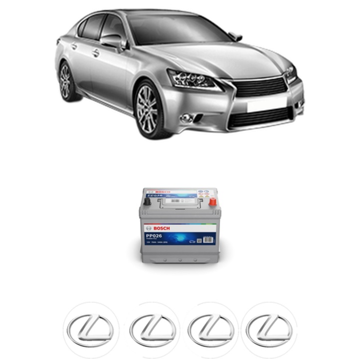 Baterie Acumulator 70 Ah 12 V 540 A LEXUS GS (_L1_) F (URL10_, URL10R) din 2015 KW 351 CP 477 CMC 4969, auto, Bosch, 4x Stickere auto cu LEXUS