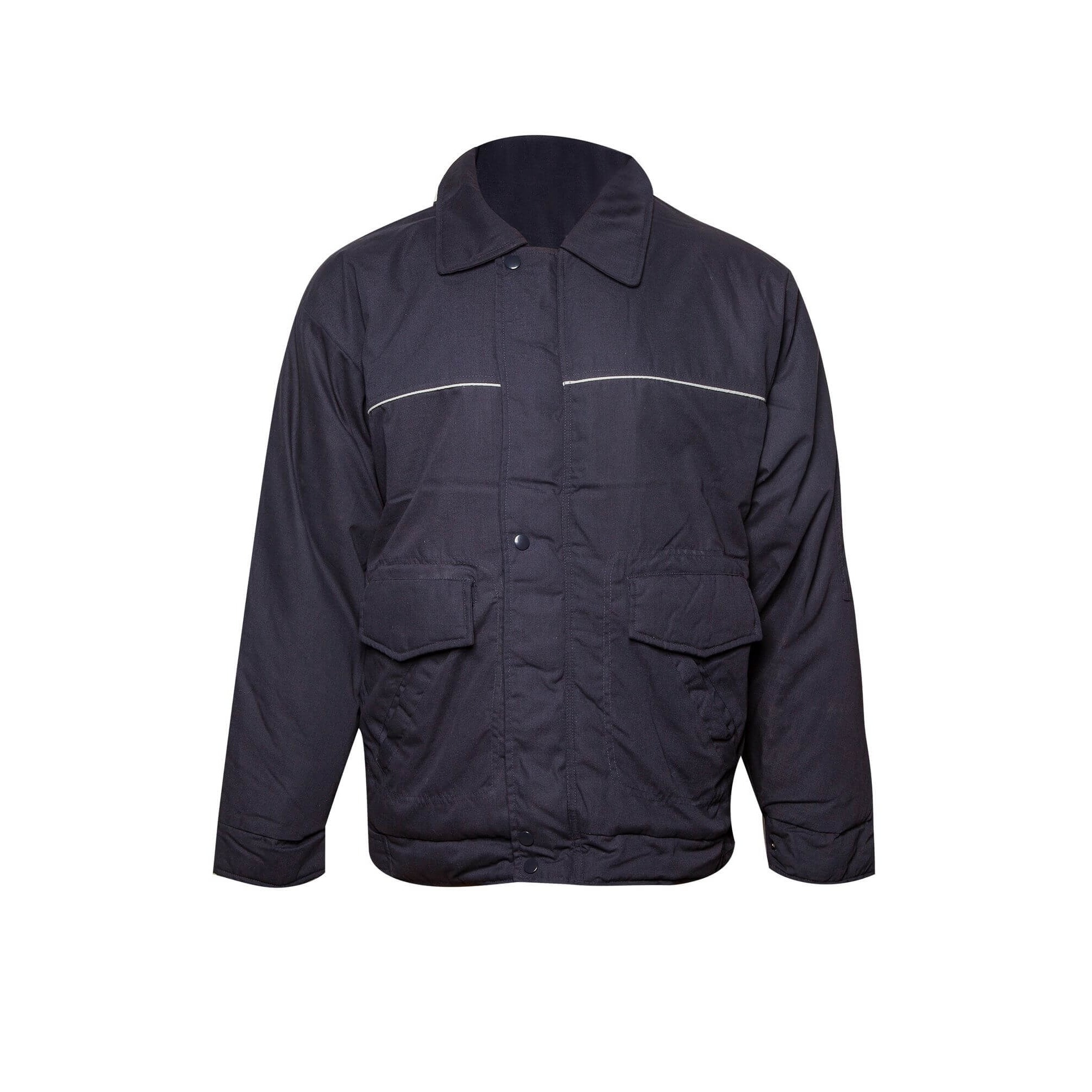 Jacheta de lucru Fence, cu dunga alba, 7 buzunare, pentru barbati, Bleumarin, Marime: 2XL