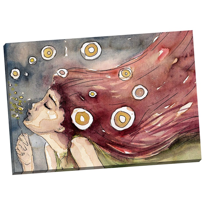 Tablou grand canvas "Ilustratie watercolor" - 100 x 70 cm