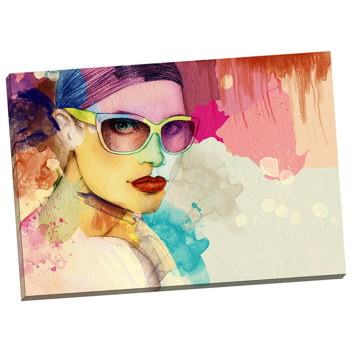 Tablou grand canvas "Ilustratie Femeie" - 120 x 80 cm