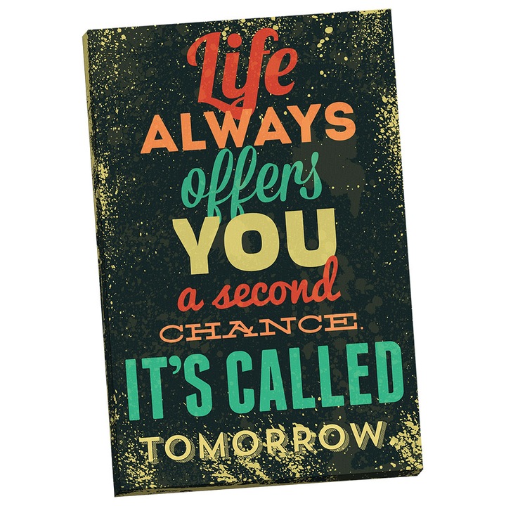 Tablou grand canvas citat motivational - 70 x 100 cm
