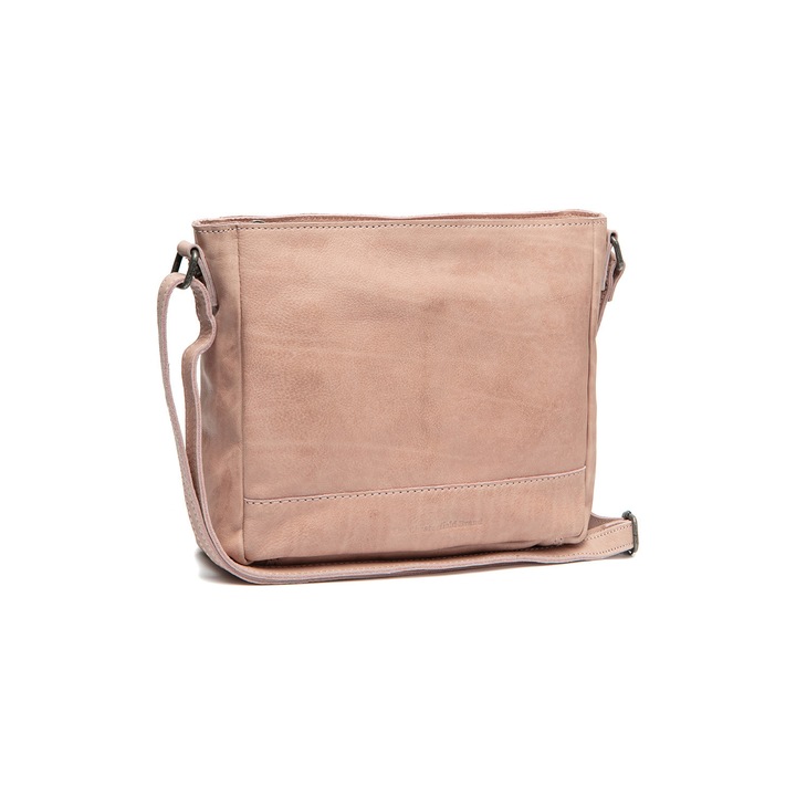 Geanta de dama din piele naturala, The Chesterfield Brand, Weimar, Roz prafuit, 24 x 8 x 21 cm