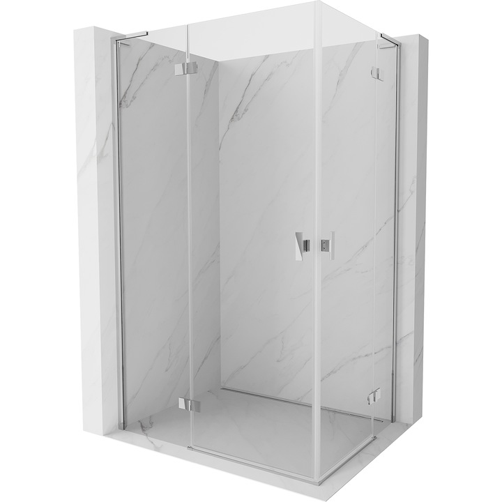 Mexen Mist H L Duo cabina de dus batanta 115 x 85 cm, transparenta, crom - 8A5L-115L-085P-01-00