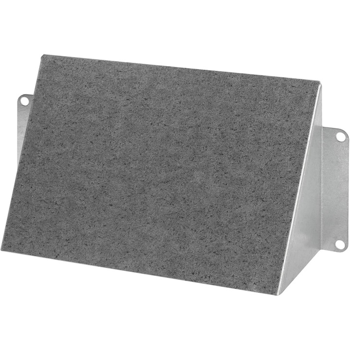 Capac ventilatie multifunctional, deflector, otel galvanizat, 14 x 7.6 cm, argintiu