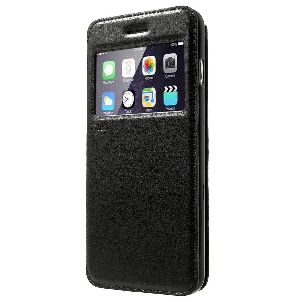 Husa Book S-View Roar Noble pentru Apple iPhone 6 / 6S, Negru