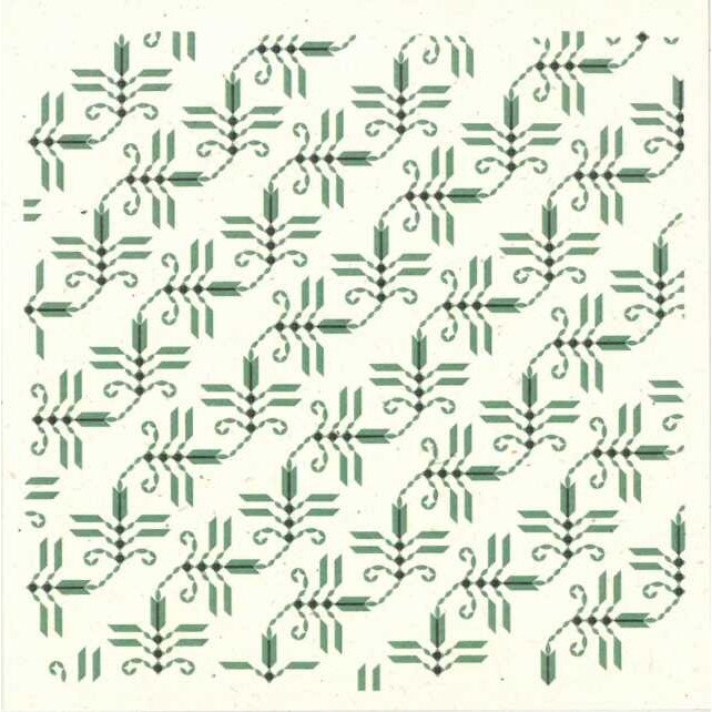 Felicitare cu motiv traditional din zona Romanati