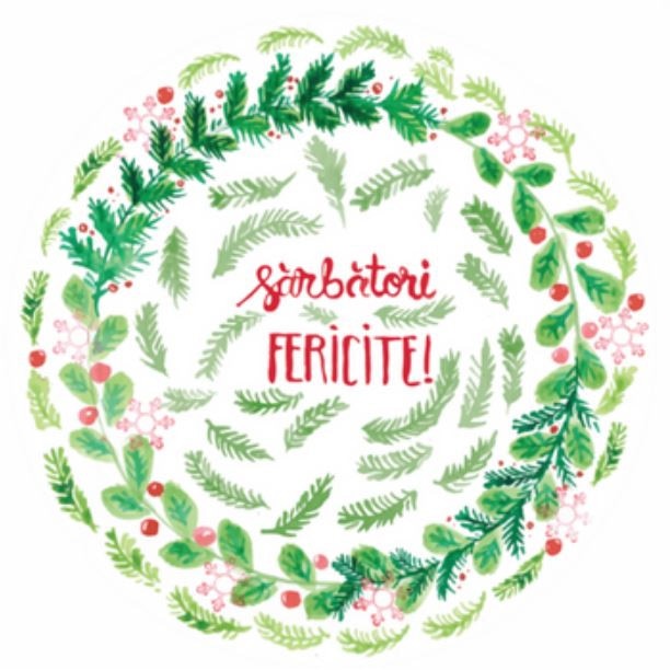 Felicitare - Coronita pictata