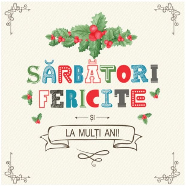 Felicitare - Sarbatori Fericite