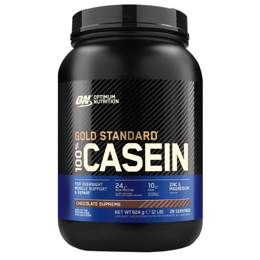 Cazeina Optimum Nutrition ON 100% Casein pudra proteica, ciocolata, 908g
