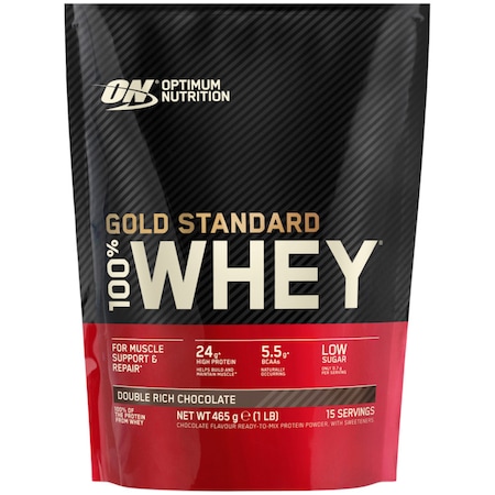 Proteine din zer, pudra proteica Optimum Nutrition, ON 100% Whey Gold Standard, ciocolata, 450g