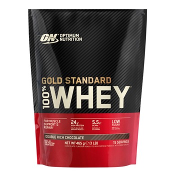 Proteine din zer, pudra proteica, Optimum Nutrition ON 100% Whey Gold Standard protein, ciocolata, 450g Proteine din zer, pudra proteica, Optimum Nutrition ON 100% Whey Gold Standard protein, ciocolata, 450g