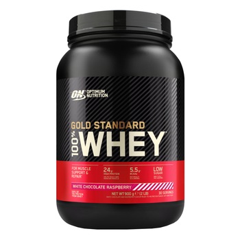 Optimum Nutrition ON 100% Whey Gold Standard white chocolate raspberry, 908g Optimum Nutrition ON 100% Whey Gold Standard white chocolate raspberry, 908g