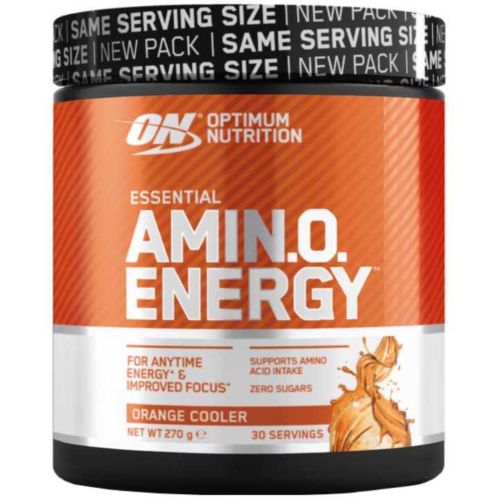 Aminoacizi BCAA Optimum Nutrition, ON Amino Energy, Orange Cooler, 270g