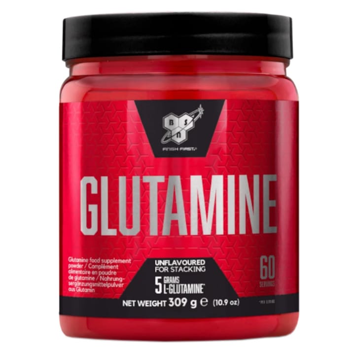 Tejsavófehérje, fehérjepor, BSN DNS Glutamin, 309g