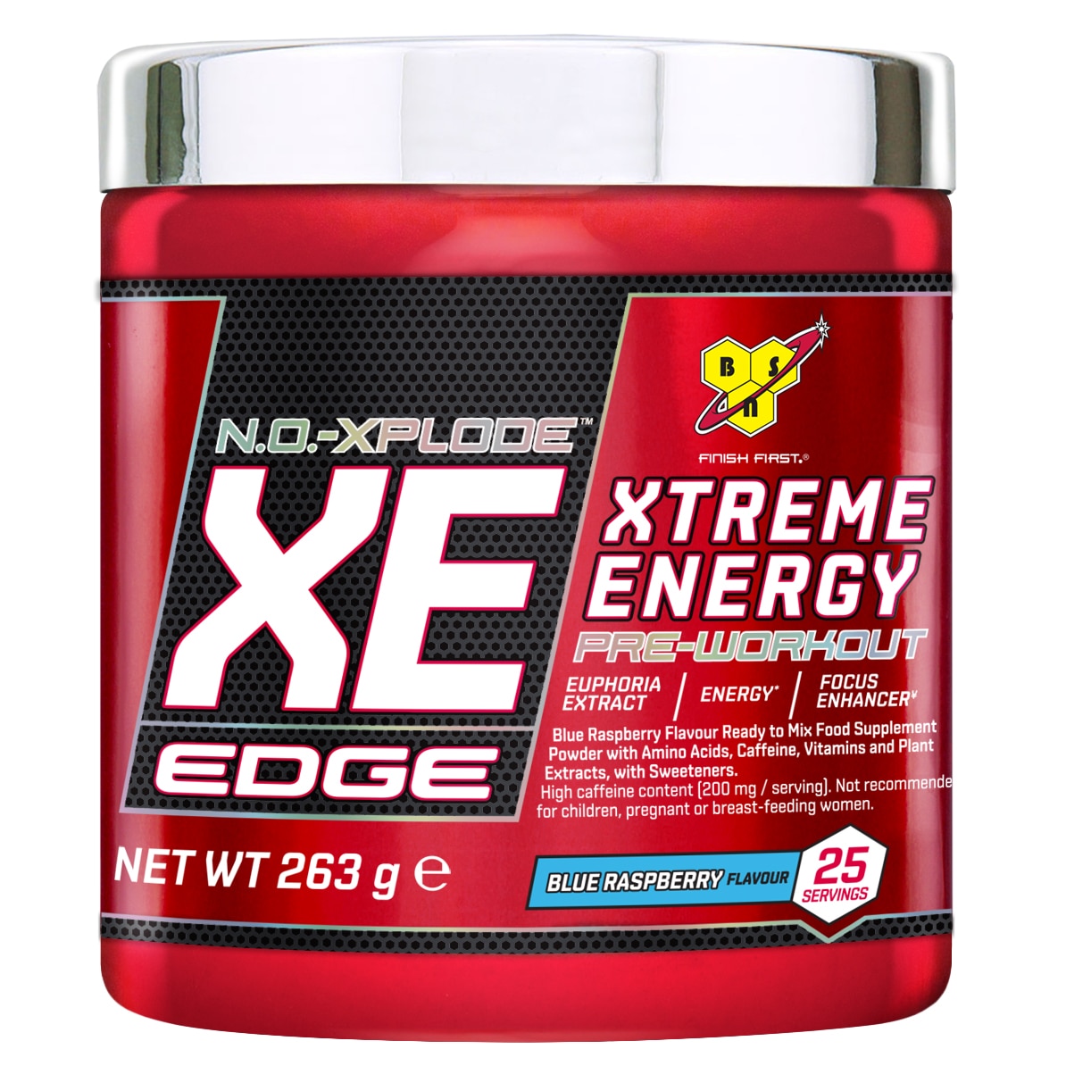 Pudra energizanta BSN N.O.-Xplode XE Edge Blue Raspberry, 263 g