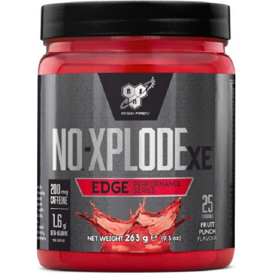 Pudra energizanta BSN N.O.-Xplode XE Edge Fruit Punch, 263 g
