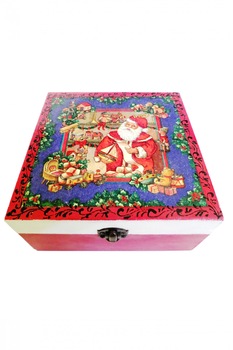 Cutie Bijuterii de Craciun Lemn Magazinul de Jucarii al Mosului 18.50x17.70 cm Cutie Bijuterii de Craciun Lemn Magazinul de Jucarii al Mosului 18.50x17.70 cm