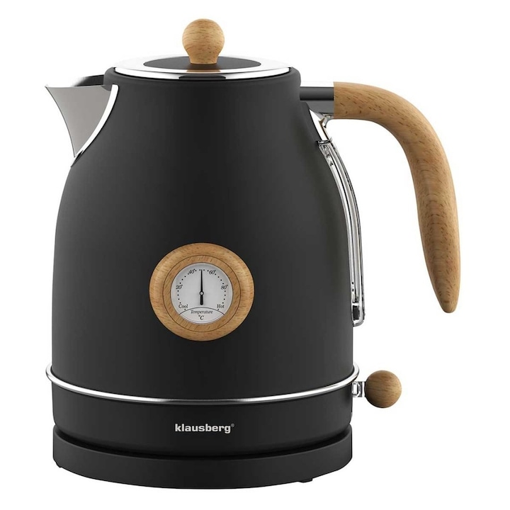 Fierbator de apa Maestro MR-051-GREY, 1.7 l, 2200 W, Filtru 360 Gri