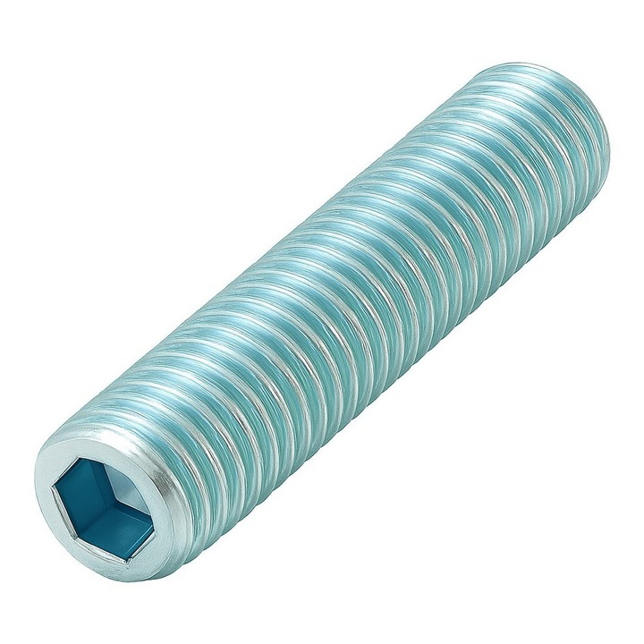 Set 200 buc - Stift cu locas imbus si cap plat DIN 913 45H M4x20 otel zincat