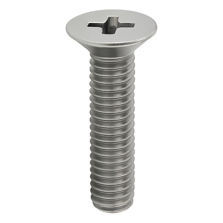 Set 500 buc - Surub cap inecat cu locas PH DIN 965 M4x12 inox A2