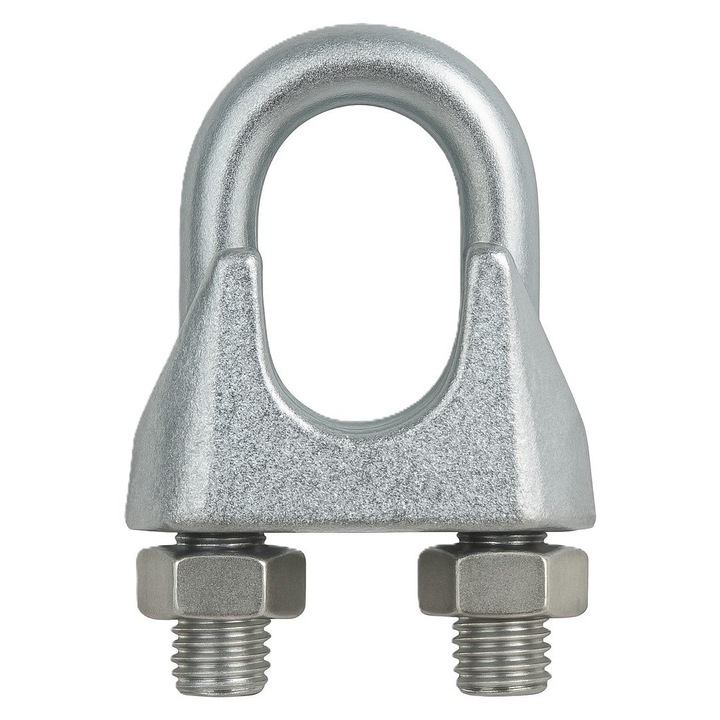 Set 100 buc - Brida cablu DIN 741 10 mm otel zincat