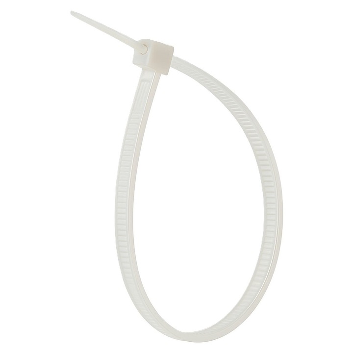 Set 100 buc - Colier plastic alb 7.8x365 plastic