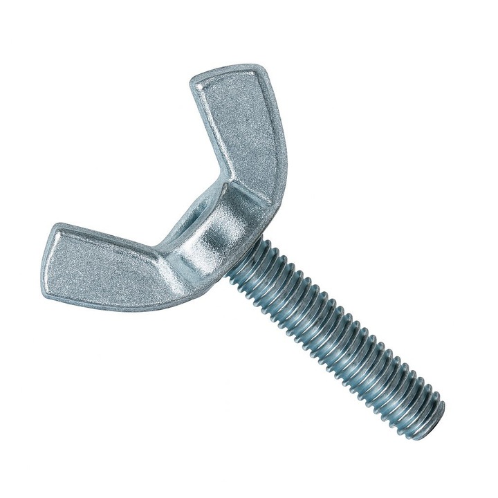 Комплект 150 бр. - Винт пеперуда DIN 316 американска форма M08x30 поцинкована стомана