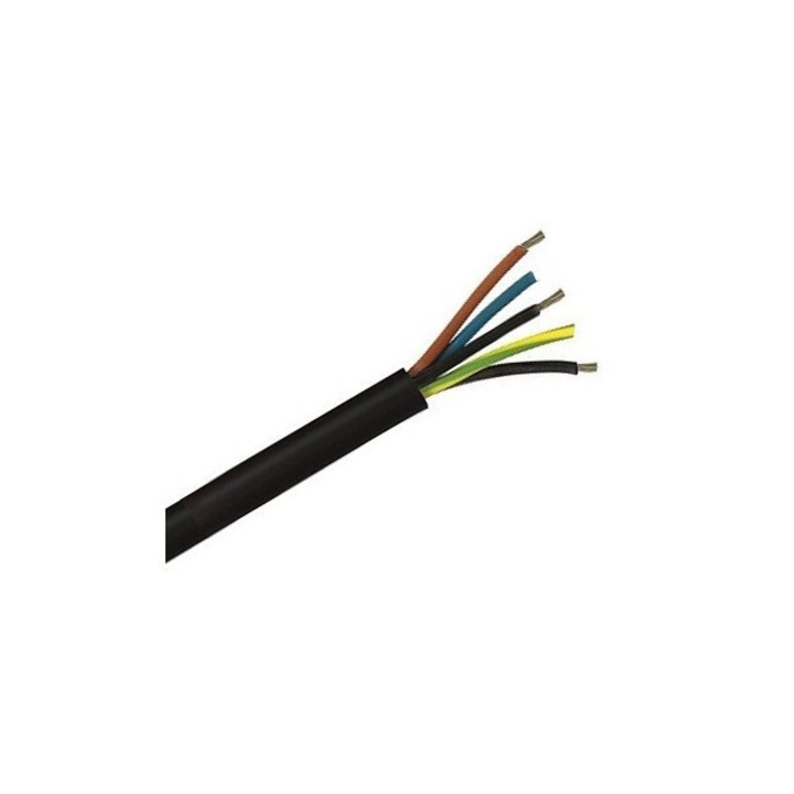 Cabluri electrice OnPd 5x2,5mm, 450/750V, rezistent la ulei, negru, 1m