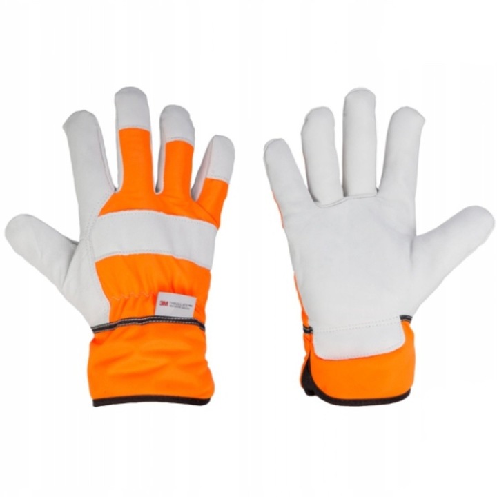 Manusi de protectie Bradas 9,5", din piele de bovina, izolatie 3M THINSULATE, rezistente la apa
