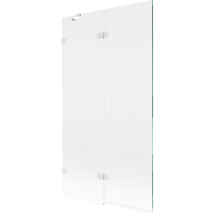 Mexen Lunar paravan de baie cu 2 usi stanga 100 x 150 cm, transparent, alb - 897-100-100-20-00-L