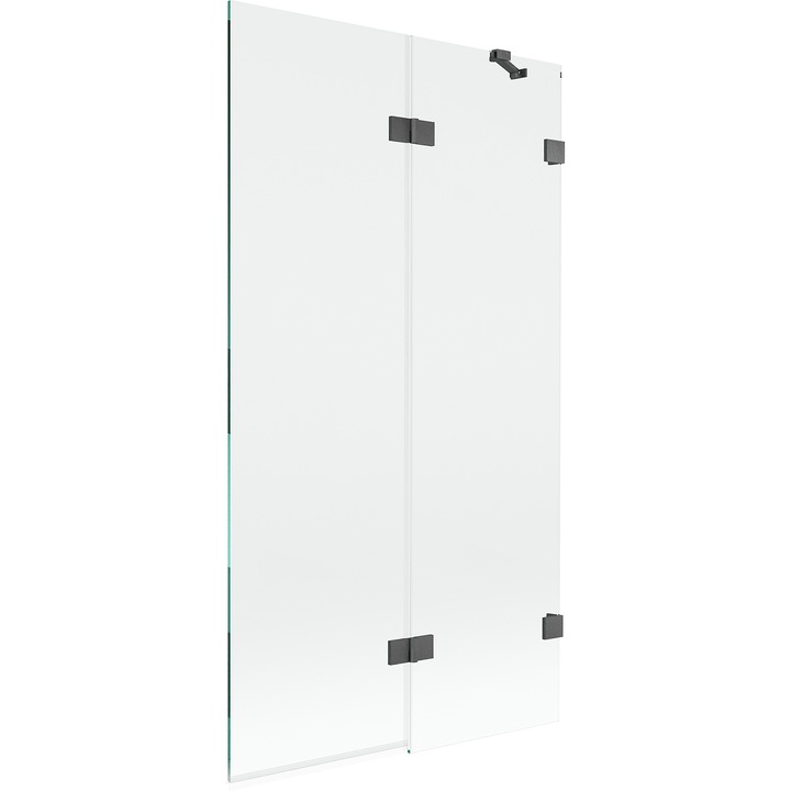 Mexen Lunar paravan cada cu 2 usi dreapta 100 x 150 cm, transparent, gri armat periat - 897-100-100-66-00-P