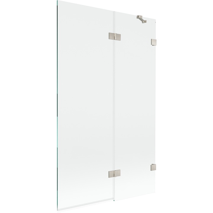 Mexen Lunar paravan de baie cu 2 usi dreapta 110 x 150 cm, transparent, nichel periat - 897-110-100-97-00-P