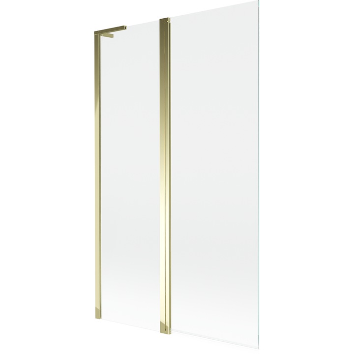 Mexen Mist L paravan de baie cu 2 usi 110 x 150 cm, transparent, auriu - 8A9L-110-011-50-00