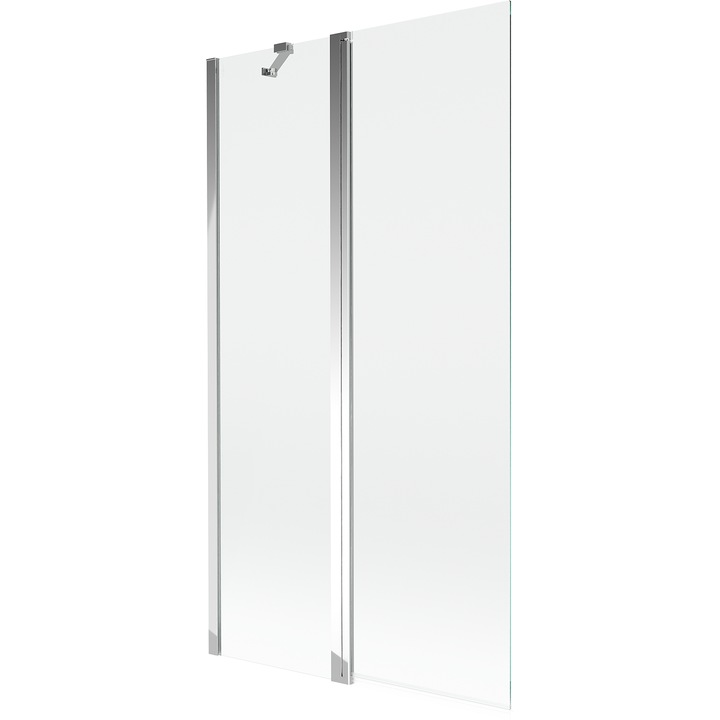 Paravan de baie Mexen Mist, 2-pliuri, 100 x 150 cm, transparent, crom - 8A9-100-011-01-00