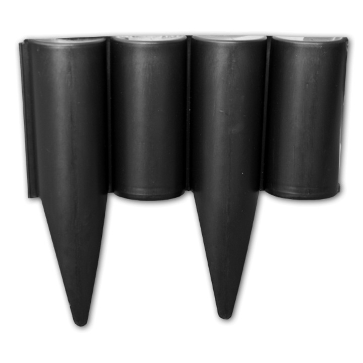 Ограда палисада Bradas PALGARDEN 2,5м, черна, полипропилен, UV устойчива