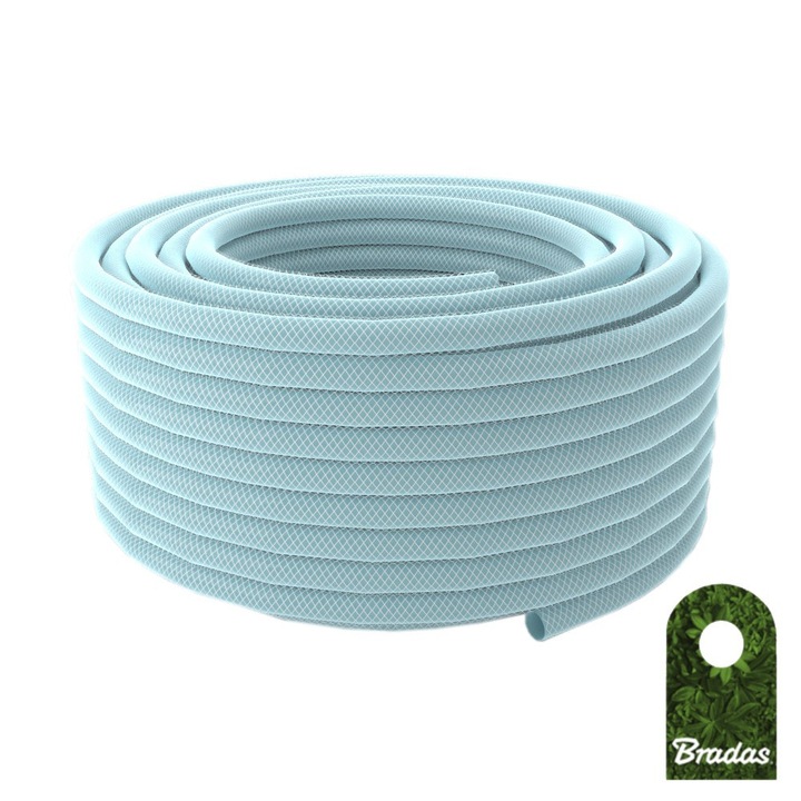 Furtun tehnic Bradas, 12.5x3mm, 50m, transparent, rezistent la presiune 12/36BAR