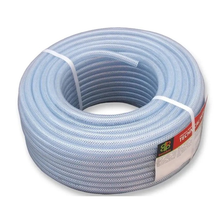 Технически маркуч Bradas, 6x2mm, 50m, 20/60 bar, прозрачен