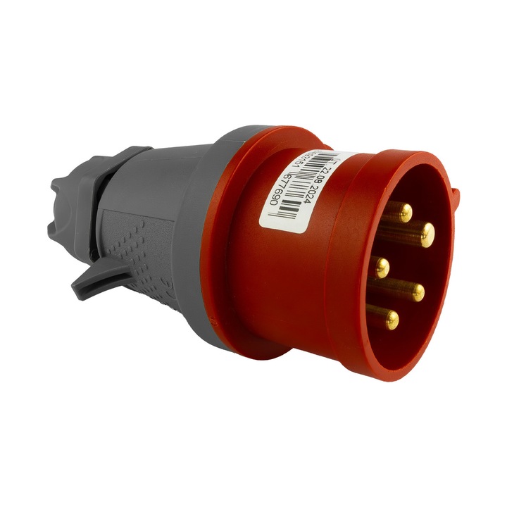 Преносим контакт, CEE, 5P, 16A, IP44, 400V, TP Electric, пластмаса, 5 пина