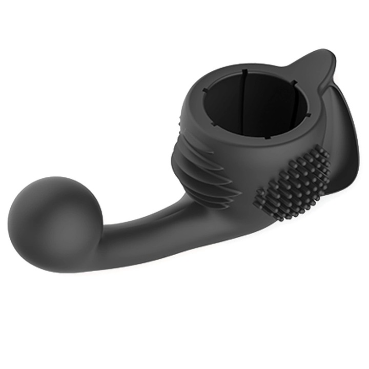 Atasament pentru vibrator Lovense Domi, 10,5x6,5cm, cu dublu brat si perie