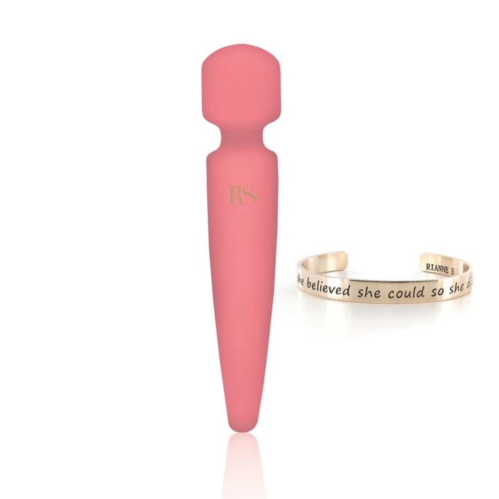 Вибратор RS Essentials Bella Mini Body Wand Coral, 10 режима, водоустойчив, 19x4см