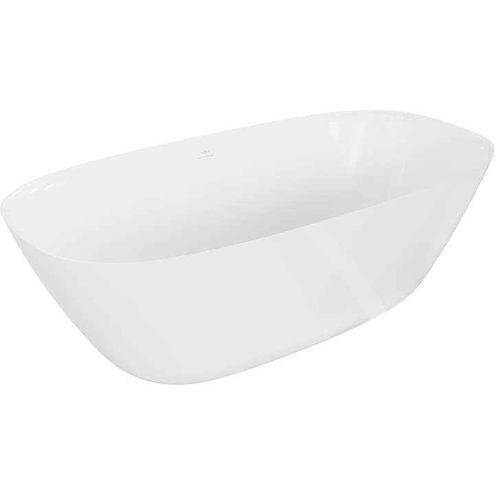 Mexen Como cada independenta din conglomerat 170 x 82 cm, alb lucios - 57311708210