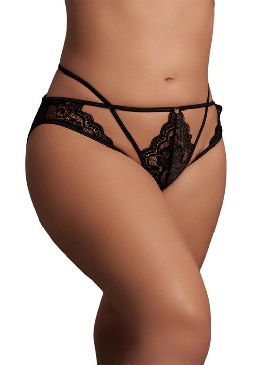 Szexi fehérnemű, ShotsToys, LE DESIR LENA, csipkével, kivágott modell, nagy méretek, One Size INTL