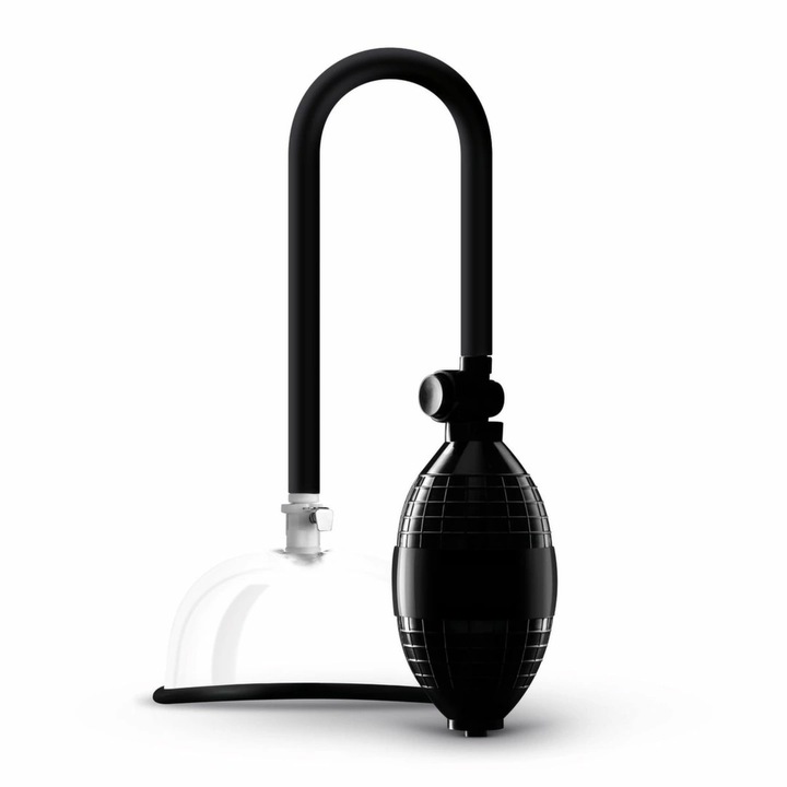 Помпа за надуване SAIZ BASIC, анатомична, прозрачна, с ръчна помпа