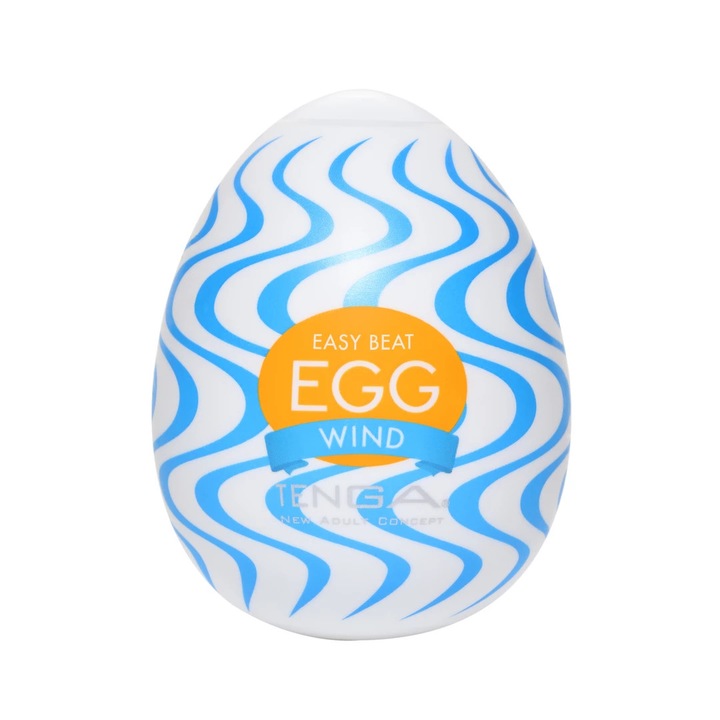 Мастурбатор Tenga Egg Wonder Wind, еластомер еластичен, 53 мм x 70 мм, уникална текстура