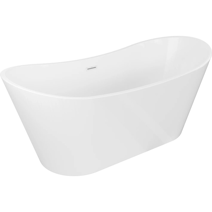 Cada freestanding Mexen Montana, alb, 170x80cm, ovala, inaltime 72cm